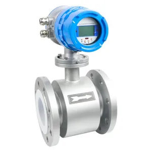 CE Kyue Digital Water Wastewater Flow Meter 4-20ma Rs485 Hart Electromagnetic Flowmeter DN50 DN300 thumbnail-1