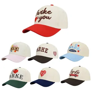 Embroidered 100% Cotton 6-Panel Baseball Cap, Unisex, Adjustable Size thumbnail-1