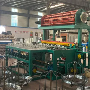 Automatic Hinged Lawn Fencing Production Machine, PLC Pump, Motor, and Gears, Suitable for Construction and Agricultural Metal Wire Mesh Equipment thumbnail-2