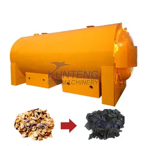 Industrial Charcoal Stove Cooking Carbonization Furnace Almond Shell Briquette Charcoal Making Machine EPC thumbnail-1