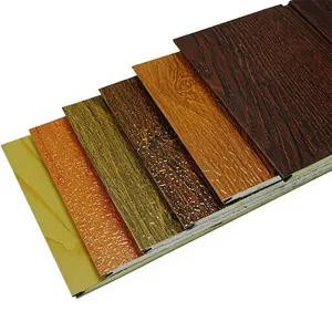 Linyi PU Wall Panel Metal Siding Metal Panels PU Sandwich Panel thumbnail-4
