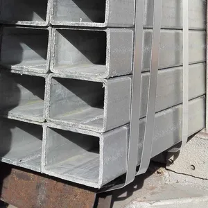 Professional Steel Manufacturer First Grade Bs En 10025 Galvanized Rectangular Pipe For Fence Posts thumbnail-4