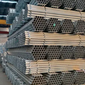 Hot Dipped Galvanized ERW Steel Pipe Round Section ASTM Standard API EMT Pipe Black EN With Welding Cutting & Bending Services thumbnail-5