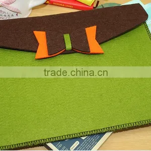 Korean Style Wool Felt Tablet Laptop Sleeve for Lady thumbnail-3