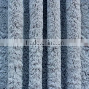 Grey Rabbit Plush Fabric for Coats thumbnail-1