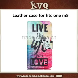 TPU Cover Flip Leather Wallet Case for HTC One M9 Phone Case thumbnail-2