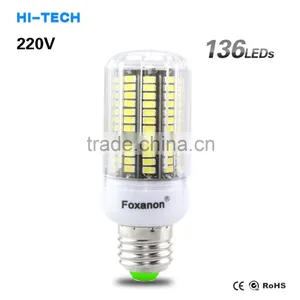 2015 NEW SMD5733 E27 Lampada LED Lamp E14 Ampoule LED Bulb 220V 10W 136LED Luz Bombillas LED Light Bulb Spot Lamparas Spot Light thumbnail-1
