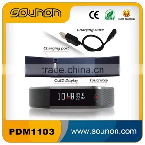 2015 Digital Fitness Smart Bracelet Bluetooth, Silicone Wristband Pedometer,Sedentary Reminding Smart Bracelet Watch thumbnail-5