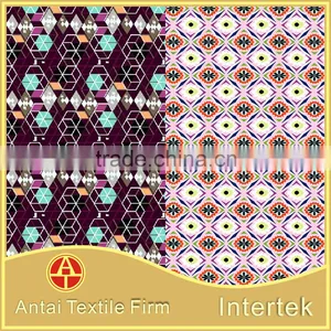 Warp Knitting Microfiber Printed Geometry Pattern for Swimwear and Underwear thumbnail-2
