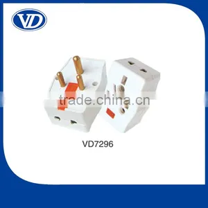 3 Round Pin Electrical Plug Adapter thumbnail-1