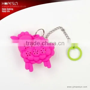 Sheep Shape Silicone Tea Infuser With Chain thumbnail-1