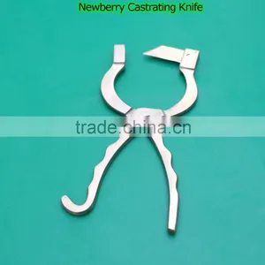 Newberry Castrating Knife Castrate Cattle Bulls VETERINARY INSTRUMENTS thumbnail-1