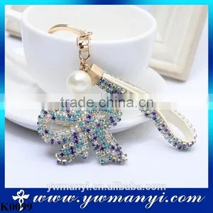 Unisex High-grade Keychain Beauty Gift Wholesale Bow Hang Pendant K0099 thumbnail-1