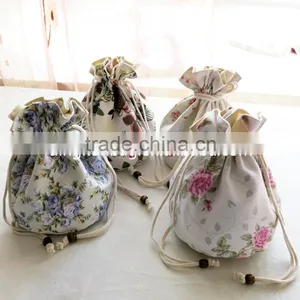 Wholesale Cotton Fabric Drawstring Bag thumbnail-1