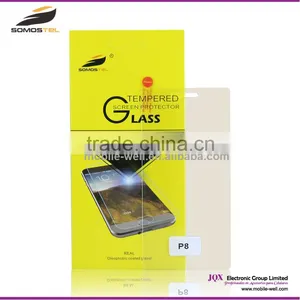 [Somostel] Tempered Glass Screen Protector for Huawei P8; 9H 0.26mm 2.5D Arc Edge Screen Protector for Huawei P8 thumbnail-1