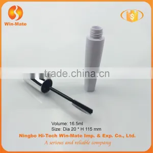 Hot-selling White 16.6ml AS Mascara Container With Brush thumbnail-2