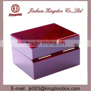 Jinhua Supplier Rectangular Wooden MDF Watch Box With Hinge thumbnail-1