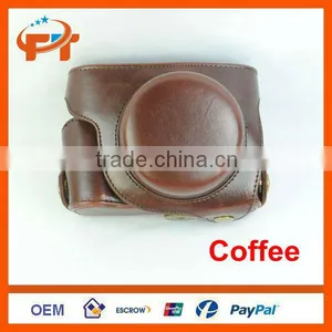 Pu Leather Camera Case for Panasonic GF6 X14-42mm & 20mm Lens Camera thumbnail-3
