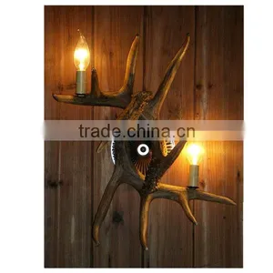 Antler Wall Lamp ABS Plastic Material--NON BROKEN thumbnail-1