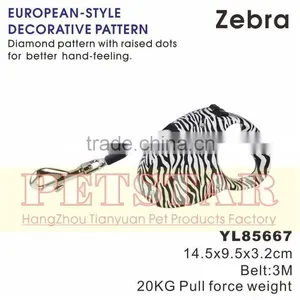 Wholesale Zebra Auto Retractable Led Dog Leash thumbnail-1