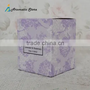 Soybean Wax Candle in Decal Glass Jar thumbnail-3