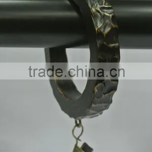 Modern Curtain Rod Rings With Clips For 1", 1-1/4" and 1-1/2" Curtain Rods, Modern Window Treatments thumbnail-5