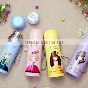 Diller Oem 500ml Double Wall Stainless Steel Vacuum Thermos Bullet Flask thumbnail-1