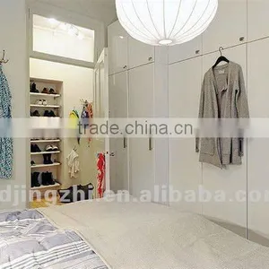 Modern High Glazed White Wardrobe thumbnail-1