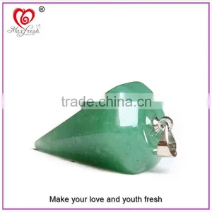 Fashion Pendant Necklace Customized Gemstone Beads New Elegant Natural Rock Crystal Cone-Shaped Pendants, Semi Precious Pendants thumbnail-3