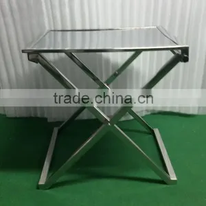 Stainless Steel Bedside Table thumbnail-1