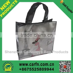 Hot Sale Pvc Coated Cotton Shopping Bag thumbnail-1