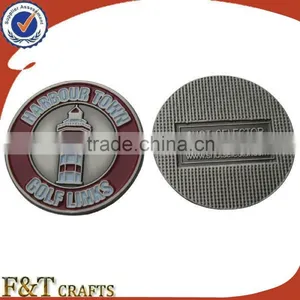 Cheap Custom Metal Enamel Magnetic Hat Clip Ball Marker thumbnail-1