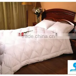 100% Cotton Fabric Check Pattern Down Proof Hotel Alternative Goose Down Feather Comforter/quilted Micro Fiber Quilt/duvet Shell thumbnail-1