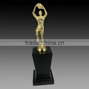 Basketball Cup Golden Manscore a Basket Awards With Black K9 Crystal Base Factory Direct Customized Sports Trophy thumbnail-1