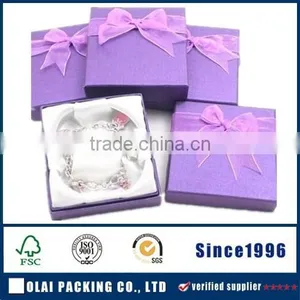 Ribbon Purple Paper Bangle Box thumbnail-1