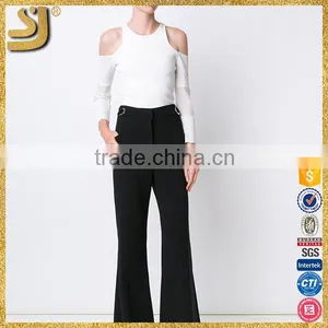 Latest Design High Waist Lace Flared Pants, Young Woman Flared Pants thumbnail-5