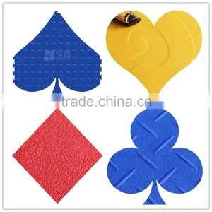 Junyi Anti-slip Easy Layout PVC Interlocking Flooring thumbnail-1