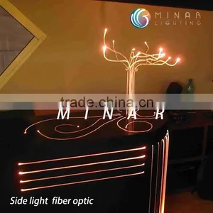 2015 High Quality 4mm Plastic Polymer Side Glow Fiber Optic for Decoration Lighting thumbnail-6
