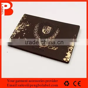 CMYK Printing Branded Metal Leather Badge Patch Accept Size and Logo Customized thumbnail-5