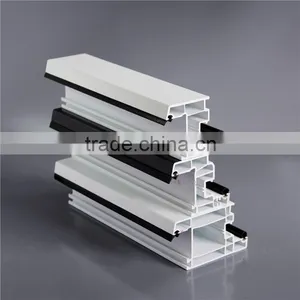 60 mm Series UPVC Plastic Extrusion Profile White BD Plastic Extruded Plastic Inswing Sash Profile thumbnail-1