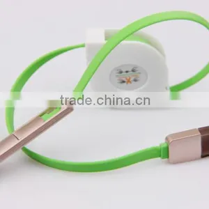 2 in 1 Usb Retractable Cable,usb Micro Cable,micro Usb Charge Cable for IPhone 6 thumbnail-2