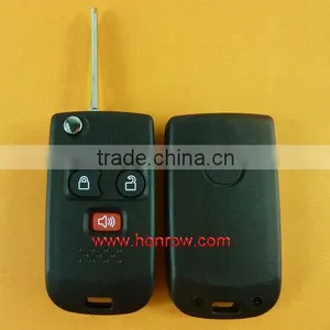 High Quality Soft Key 3 Button Flip Remote Key Blank Shell/ Key Case/key Cover for Ford thumbnail-1