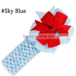 Kids Chiffon Flower Headband Children Accessories Baby Widen Headwear Hair Band thumbnail-5