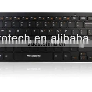 2016 Motospeed Mototech Stylish White Keyboard and Mouse 2.4Ghz Wireless Keyboard thumbnail-5
