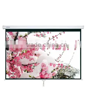 4:3 100" Tubular Motor Roll up Projection Screen thumbnail-1