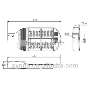 56w/112w/168w High Lumens AC85v-265v Led Street Light thumbnail-4