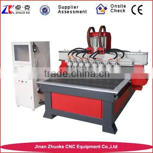 Multi Head CNC Router Machine For Wood 1300*2500mm ZK-1325-8 thumbnail-1
