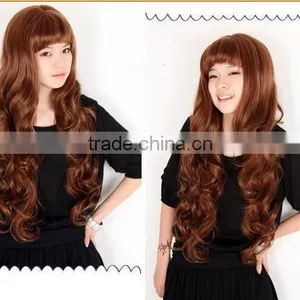 2014 60cm Long Curls Pear Wig Sexy Women's Long Wavy Wig Synthetic Hair Wig thumbnail-1
