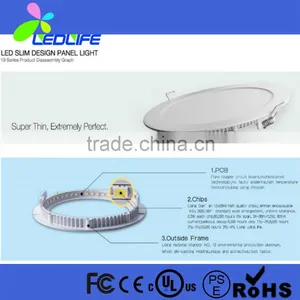 Waterproof IP44 Smd 2835 Round Led Panel Light 200mm 18w thumbnail-5