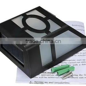 Black Abs Waterproof Solar Wall Lamp for Decoration Hotel or Garden thumbnail-1